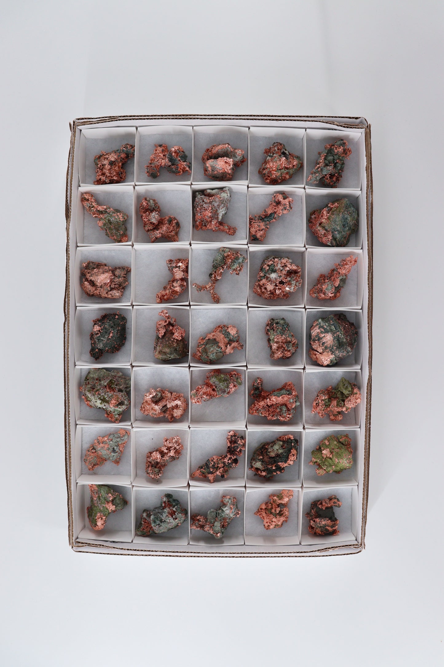 Native Copper 35pc Flat from Michigan - Expert Supplier of Wholesale Crystals & Bulk Gemstones