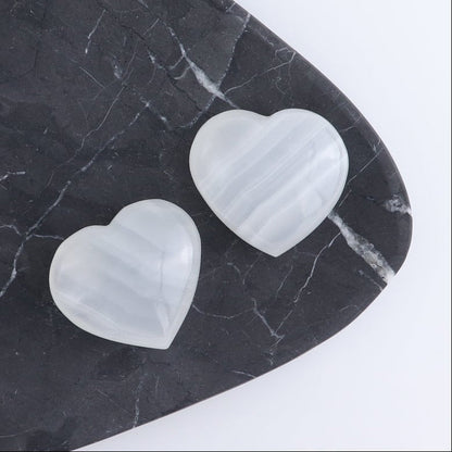 One Heart Mexican Onyx/Calcite White