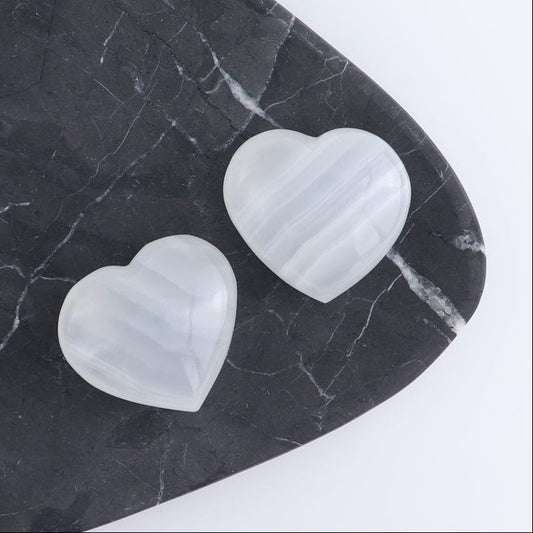 One Heart Mexican Onyx/Calcite White