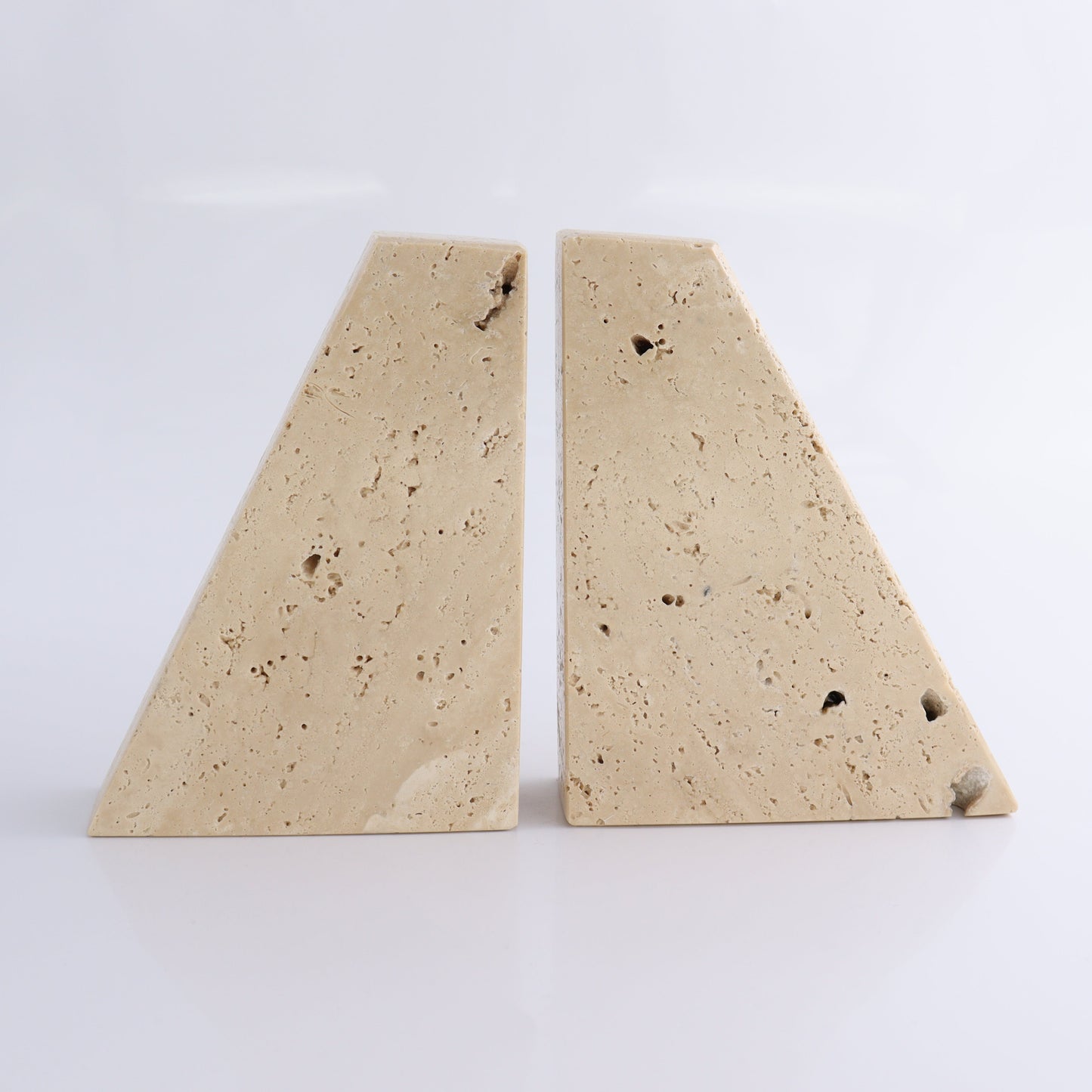 One Pair of Travertine Bookends - Expert Wholesale and Supplier of Wholesale Crystals & Bulk Gemstones, ["Bookends","Catalog Onyx","Mexico","Travertine"]