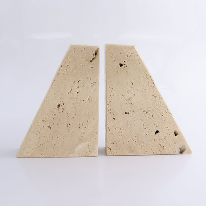 One Pair of Travertine Bookends - Expert Wholesale and Supplier of Wholesale Crystals & Bulk Gemstones, ["Bookends","Catalog Onyx","Mexico","Travertine"]
