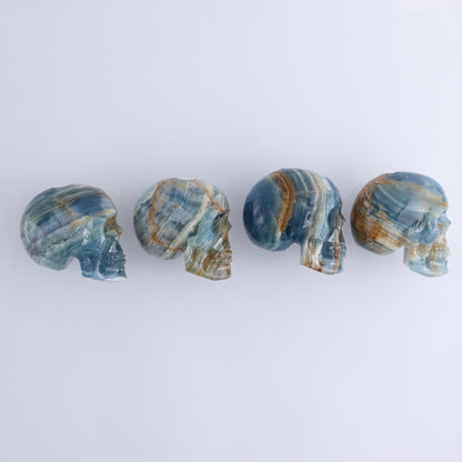 Onyx Skulls Set of 4 - Expert Wholesale and Supplier of Wholesale Crystals & Bulk Gemstones, ["Mexico","onyx","Skulls"]