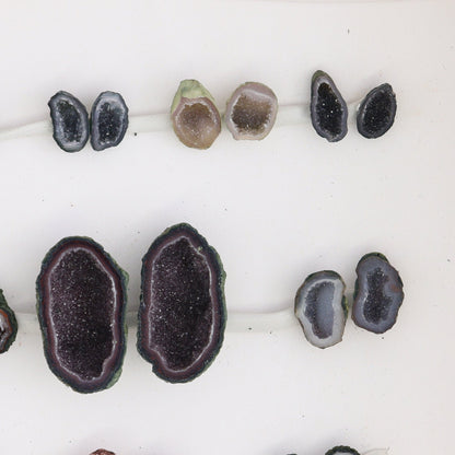 Tabasco Geodes 10 Pairs - Expert Wholesale and Supplier of Wholesale Crystals & Bulk Gemstones, ["Geodes","Tabasco Geode"]