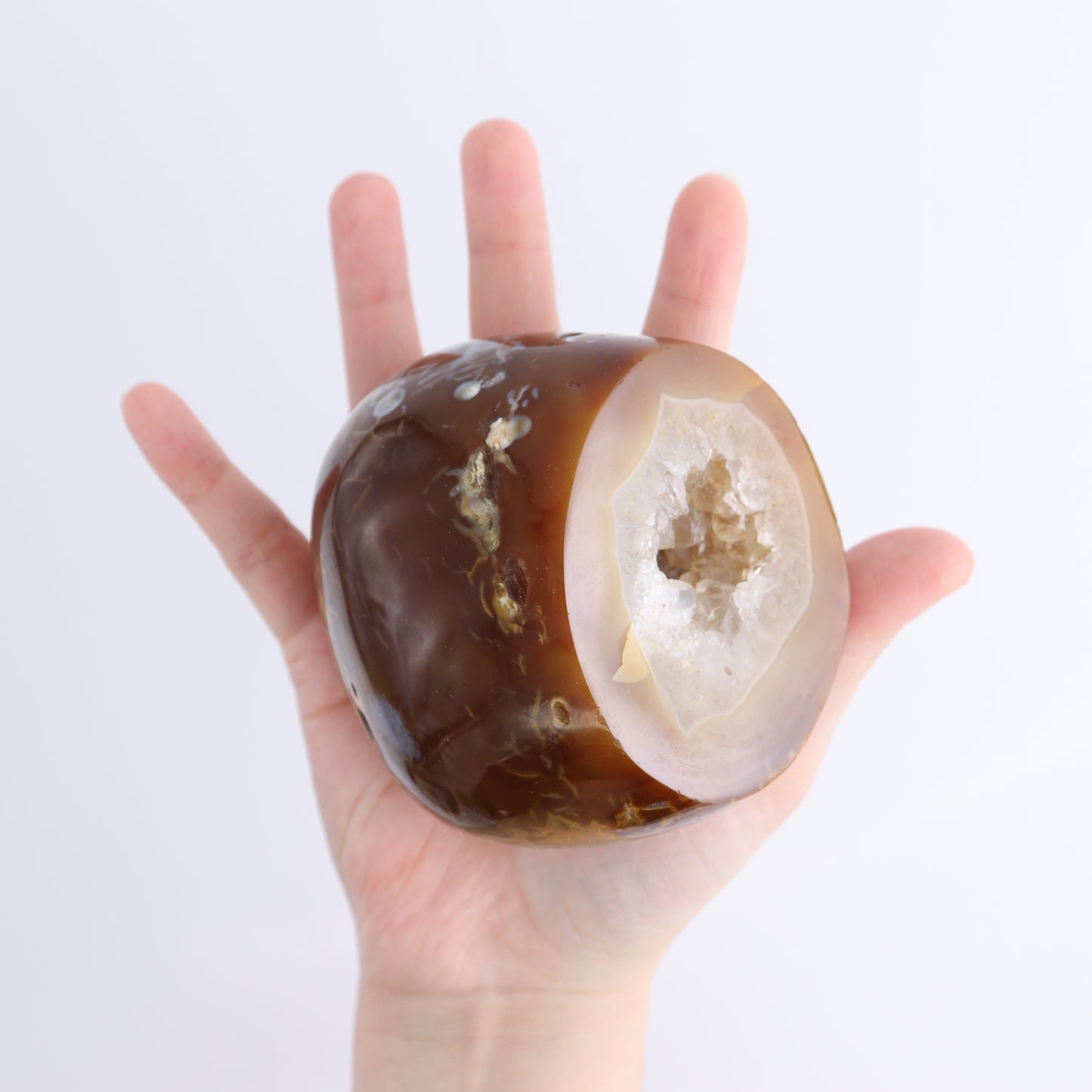 Carnelian Geodes Set of 2 - Expert Wholesale and Supplier of Wholesale Crystals & Bulk Gemstones, ["carnelian","Geodes","Madagascar"]