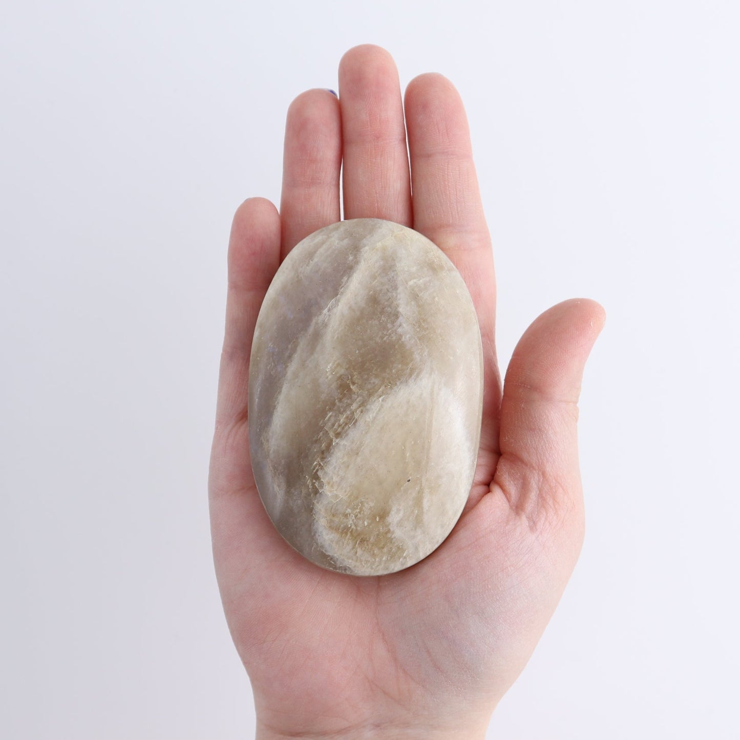 Moonstone Palm Stones Set of 7