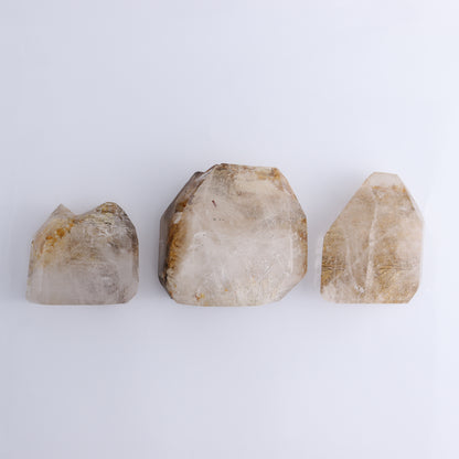 Quartz Freeform Set of 3 - Expert Wholesale and Supplier of Wholesale Crystals & Bulk Gemstones, ["Freeform","Madagascar","Quartz"]