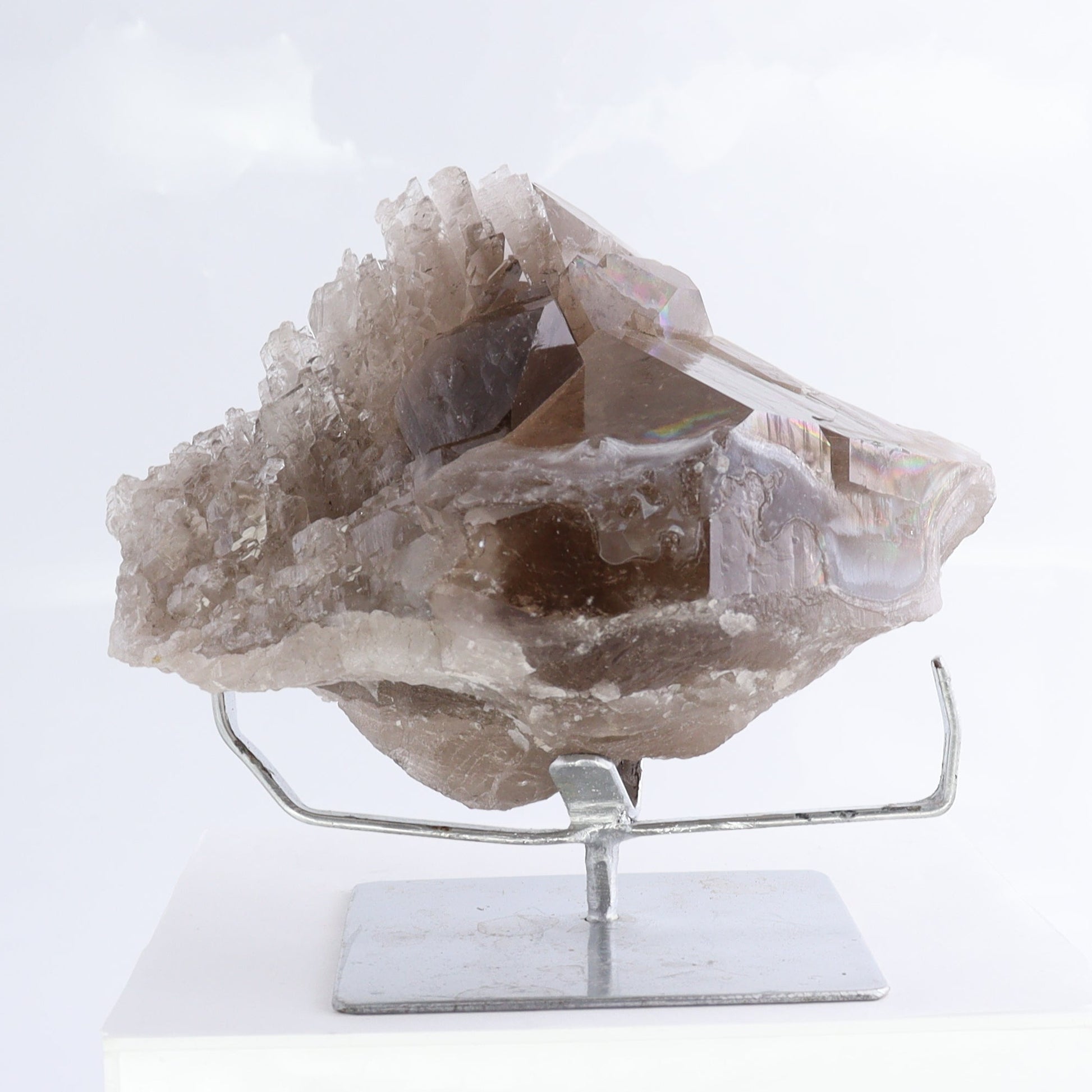 Smoky Quartz Cluster with Stand - Expert Wholesale and Supplier of Wholesale Crystals & Bulk Gemstones, ["cluster","Clusters","Quartz","Smoky Quartz"]