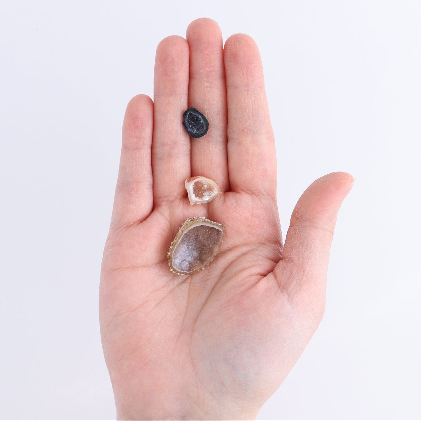 Tabasco Geodes 9 Pairs - Expert Wholesale and Supplier of Wholesale Crystals & Bulk Gemstones, ["Geodes","Tabasco Geode"]