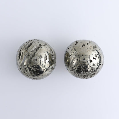 Pyrite Spheres Set of 2