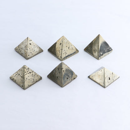 Pyrite Pyramids Set of 6