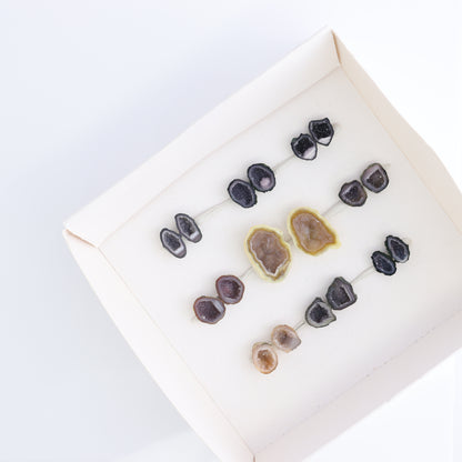 Tabasco Geodes 9 Pairs - Expert Wholesale and Supplier of Wholesale Crystals & Bulk Gemstones, ["Geodes","Tabasco Geode"]