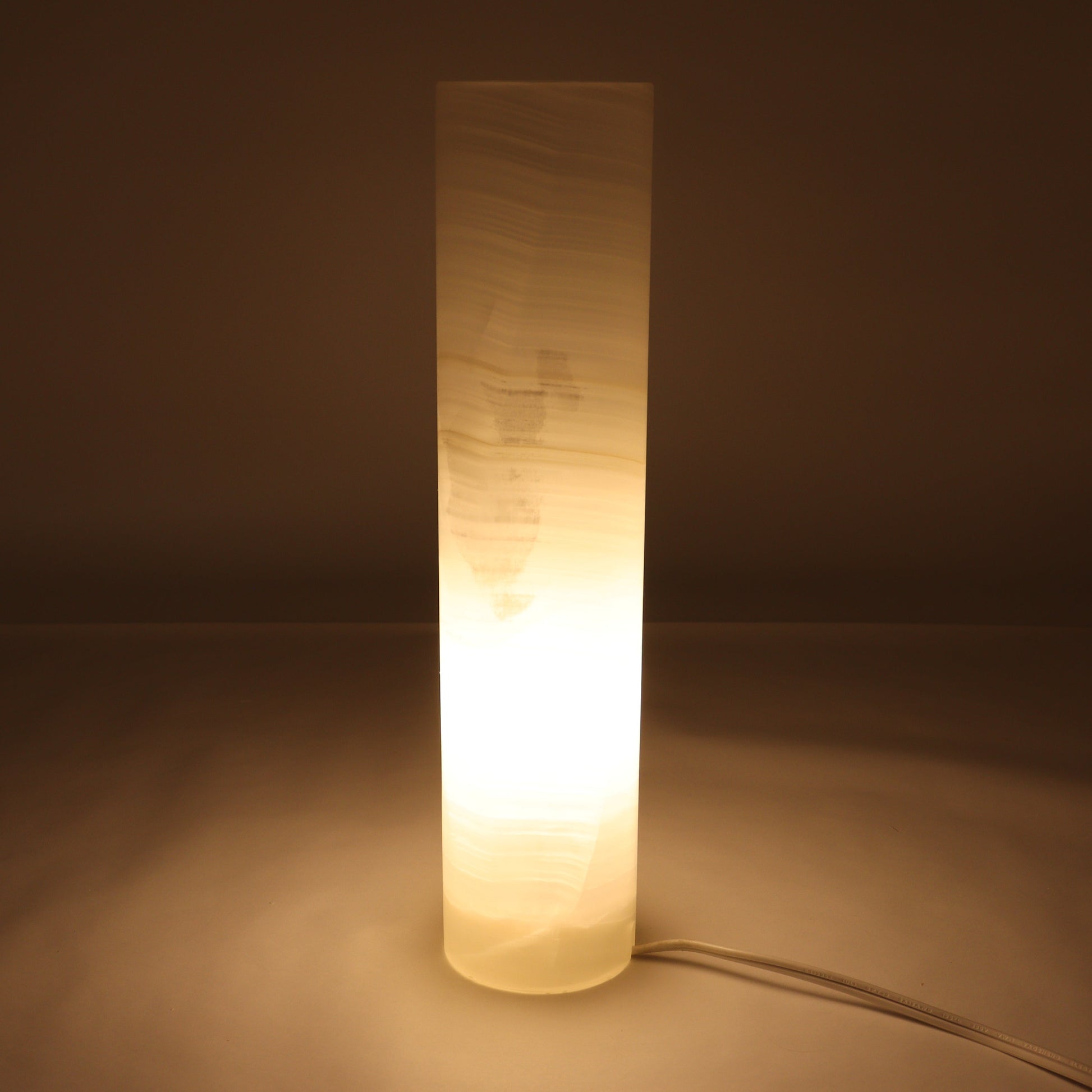 One White Smooth Onyx Lamp Blind - Expert Wholesale and Supplier of Wholesale Crystals & Bulk Gemstones, ["Lamps","Mexico","onyx"]