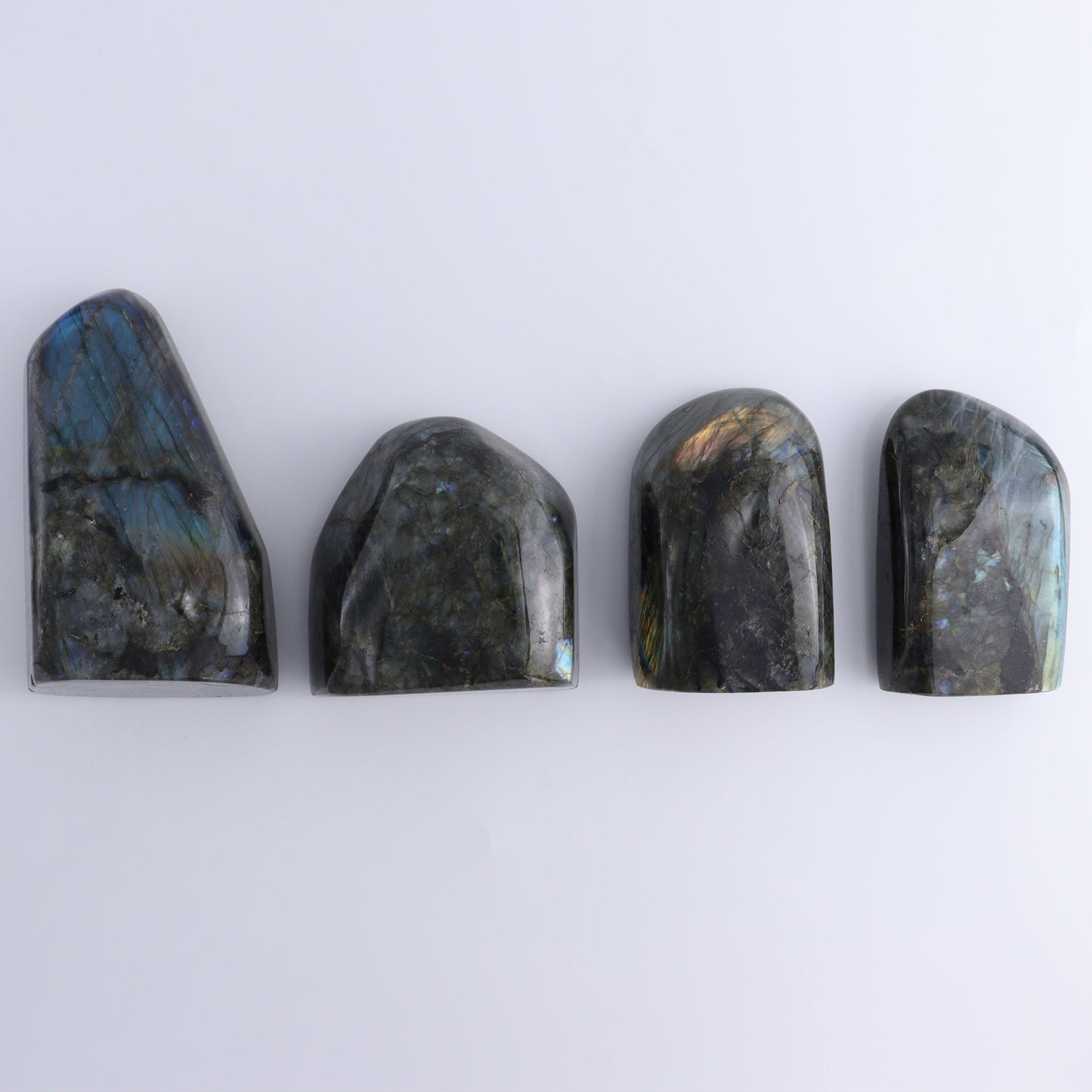 Labradorite Freeform Set of 4 - Expert Wholesale and Supplier of Wholesale Crystals & Bulk Gemstones, ["Freeforms","Labradorite","Madagascar"]