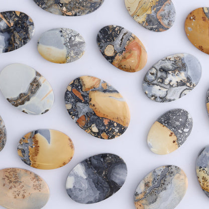 One Maligano Jasper Oval Cab - Expert Wholesale and Supplier of Wholesale Crystals & Bulk Gemstones, ["Cabs","jasper","Maligano Jasper","Oval"]