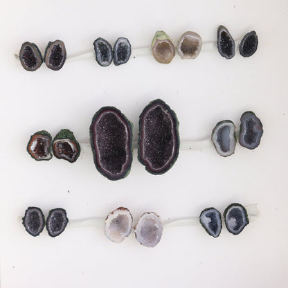 Tabasco Geodes 10 Pairs - Expert Wholesale and Supplier of Wholesale Crystals & Bulk Gemstones, ["Geodes","Tabasco Geode"]