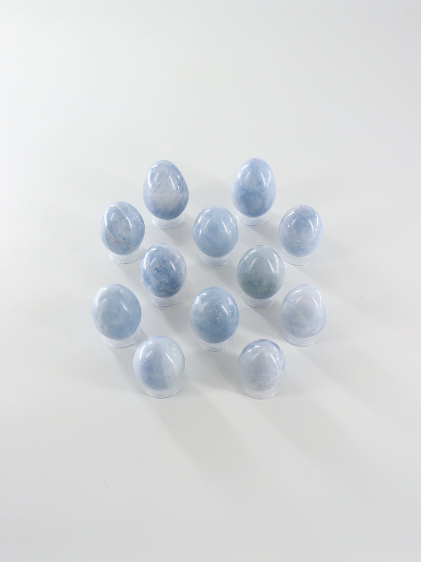 Calcite Eggs Set of 12 - Expert Wholesale and Supplier of Wholesale Crystals & Bulk Gemstones, []