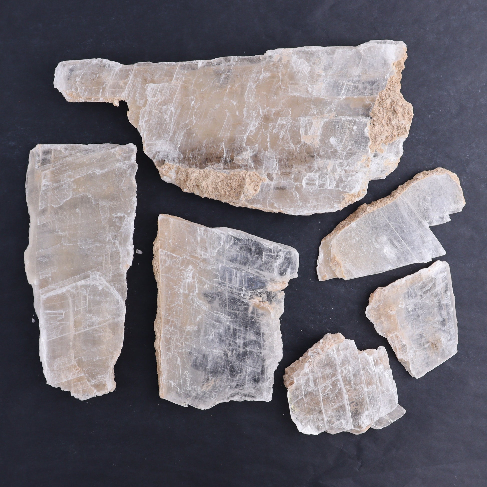 Selenite Slices Set of 6 - Expert Wholesale and Supplier of Wholesale Crystals & Bulk Gemstones, ["selenite","Slices and Slabs"]