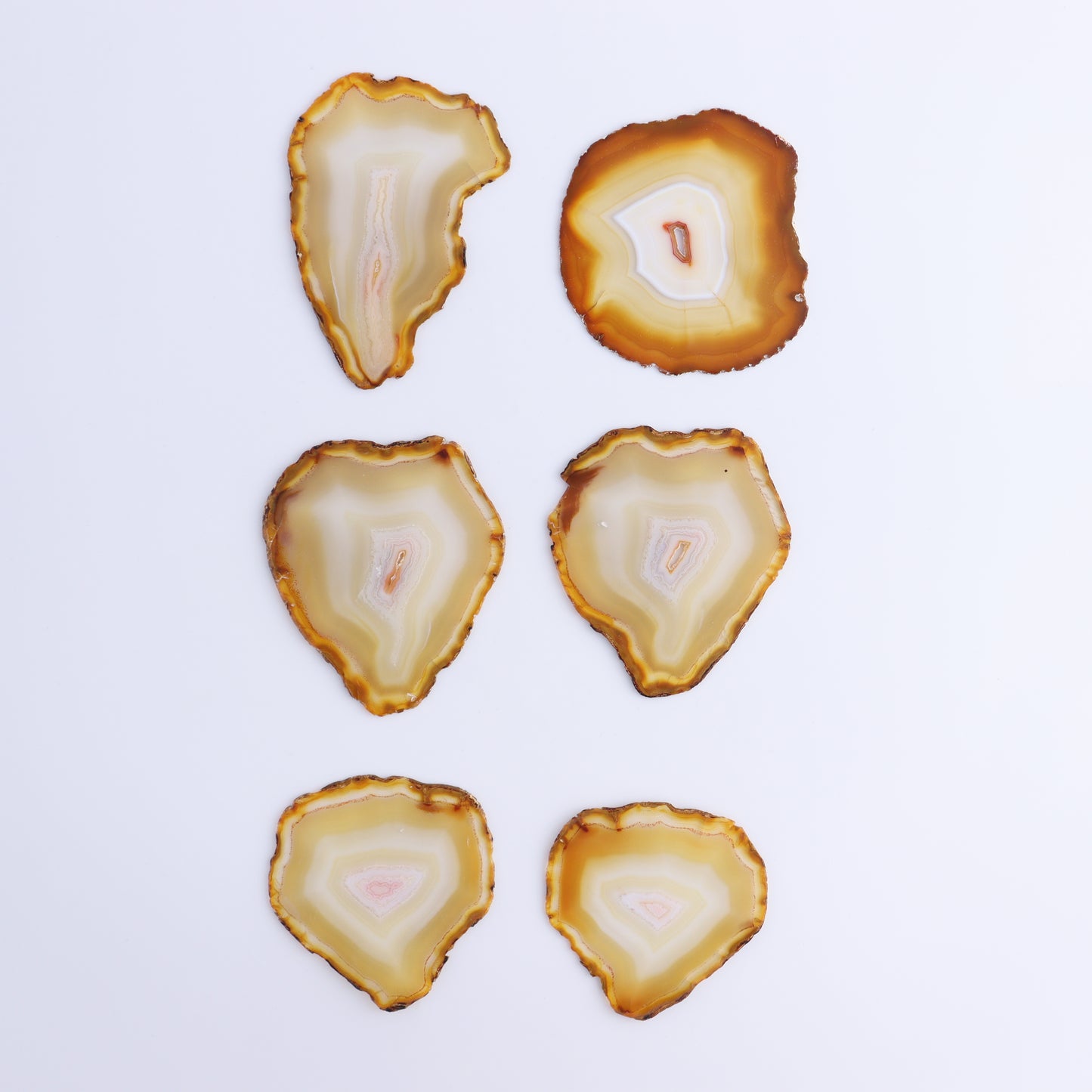 Iris Agate Slices Set of 6