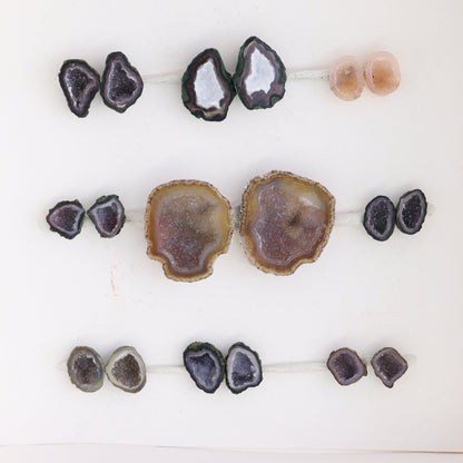 Tabasco Geodes 9 Pairs - Expert Wholesale and Supplier of Wholesale Crystals & Bulk Gemstones, ["Geodes","Tabasco Geode"]