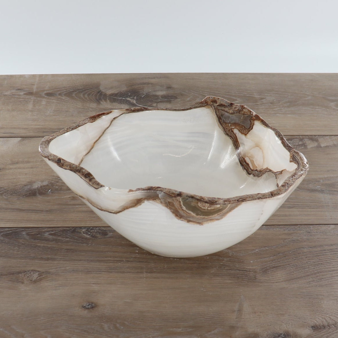 Mexican Onyx/Calcite Bowl 12"