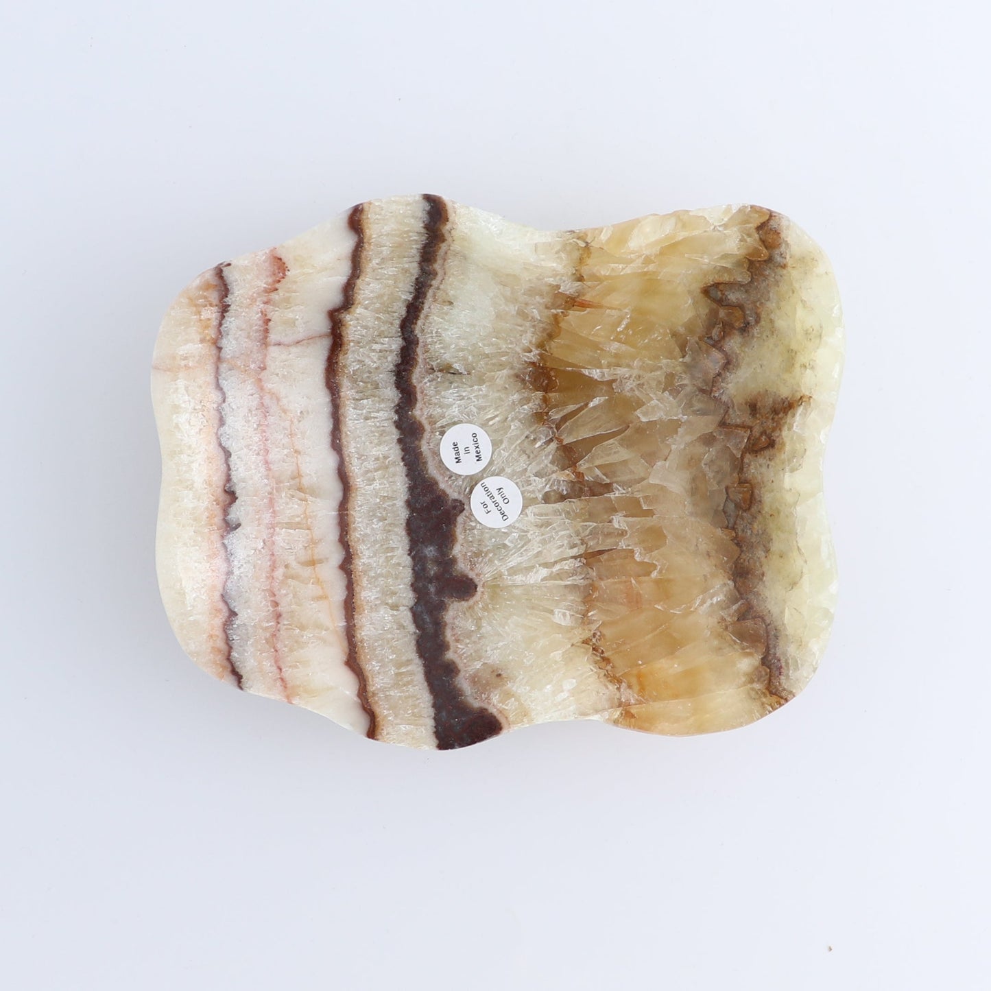 One Small Bowl Mexican Onyx/Calcite Mix Amber - Expert Wholesale and Supplier of Wholesale Crystals & Bulk Gemstones, ["bowl","Calcite","Catalog Onyx","Decorative Dish","Mexico","onyx"]