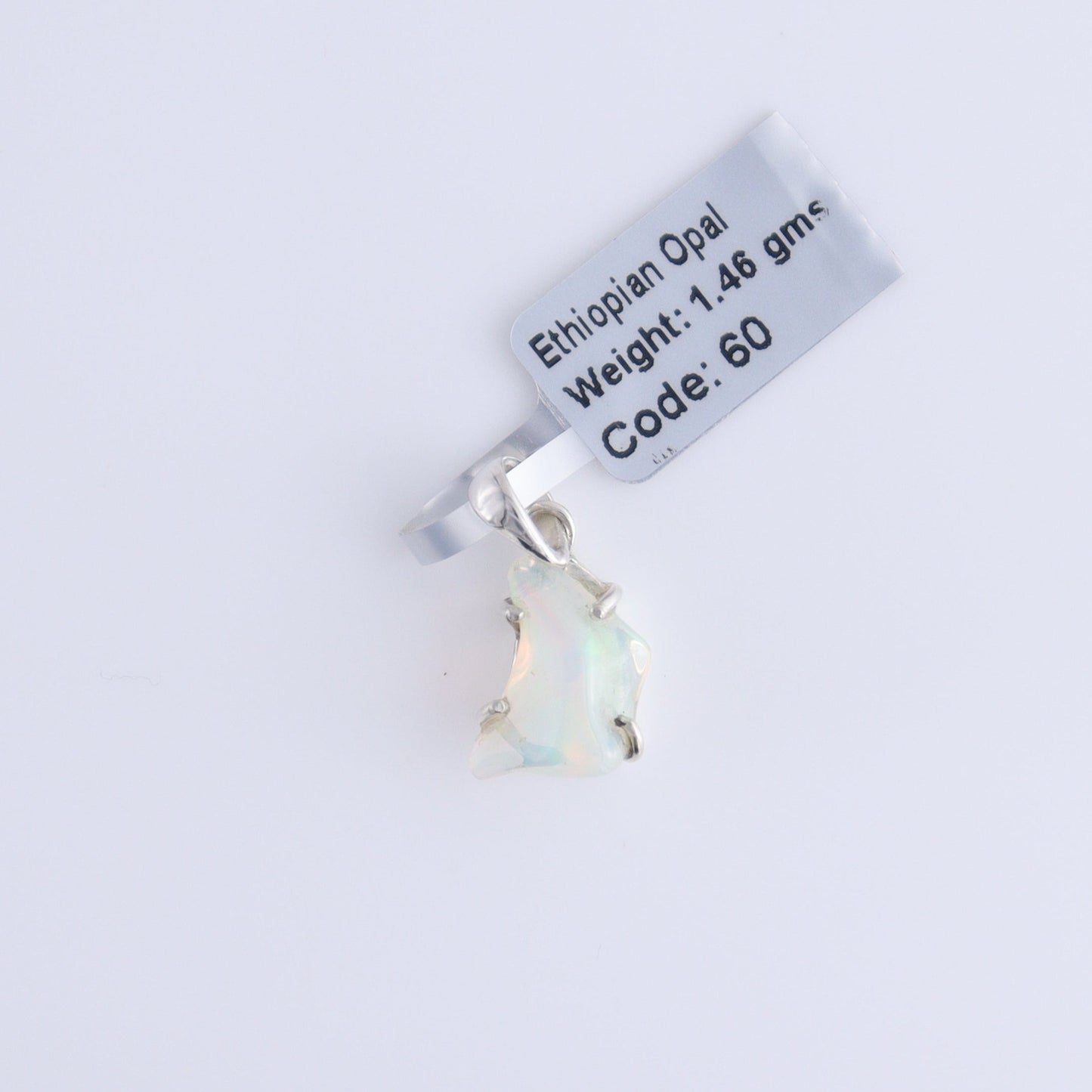 One Ethiopian Opal Sterling Silver Pendant (chain not included) - Expert Wholesale and Supplier of Wholesale Crystals & Bulk Gemstones, ["ethiopian opal","Opal","Pendant","sterling silver"]