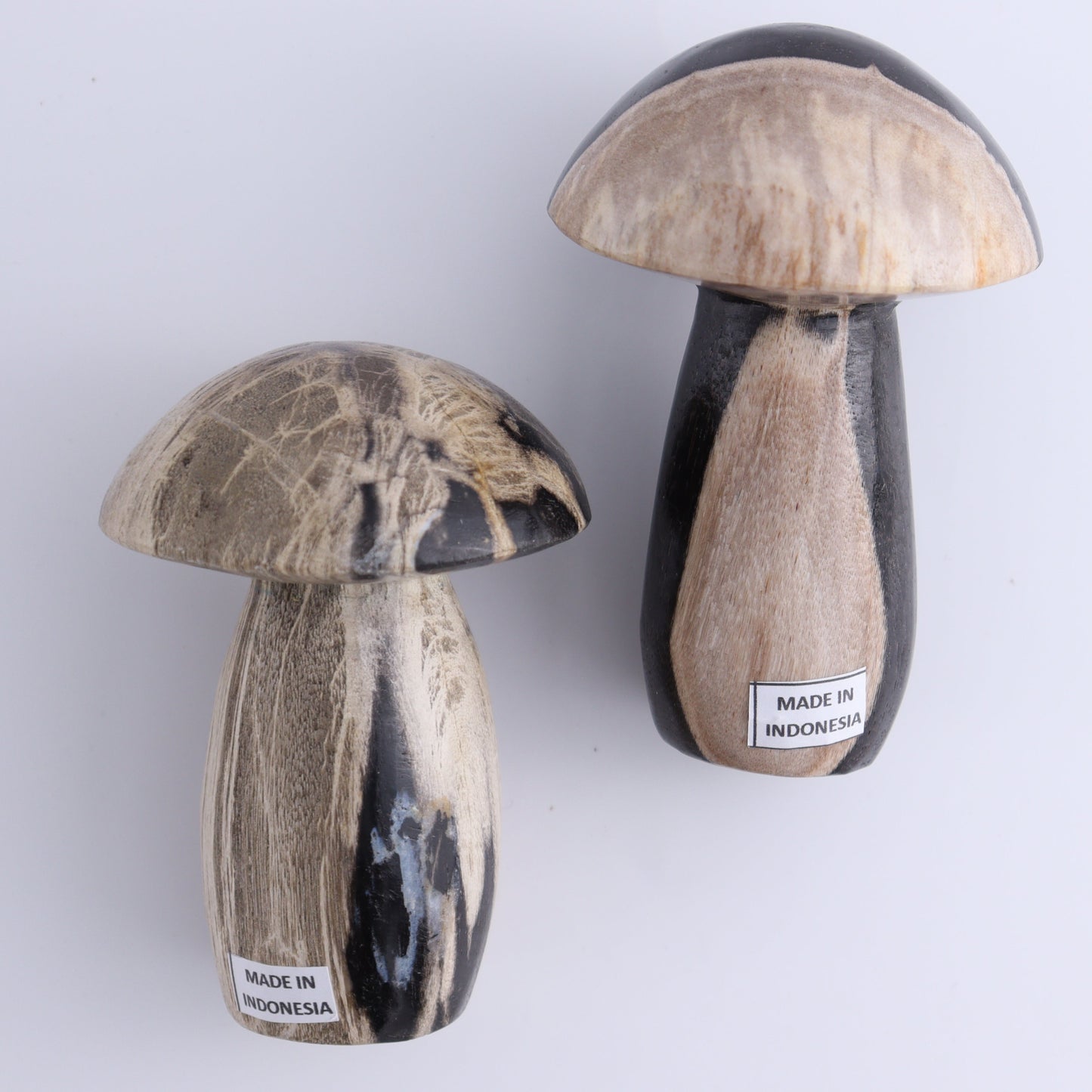 Petrified Wood Mushrooms Set of 4 - Expert Wholesale and Supplier of Wholesale Crystals & Bulk Gemstones, ["Indonesia","Mushrooms","Petrified Wood"]