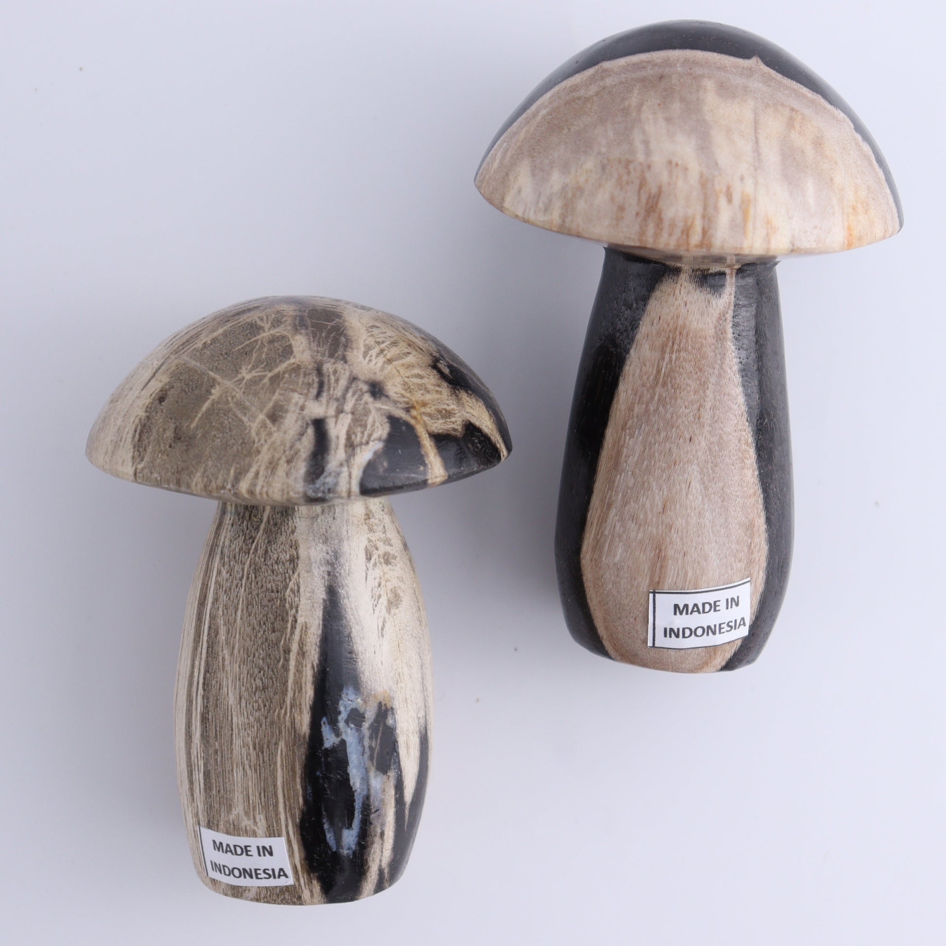 Petrified Wood Mushrooms Set of 4 - Expert Wholesale and Supplier of Wholesale Crystals & Bulk Gemstones, ["Indonesia","Mushrooms","Petrified Wood"]