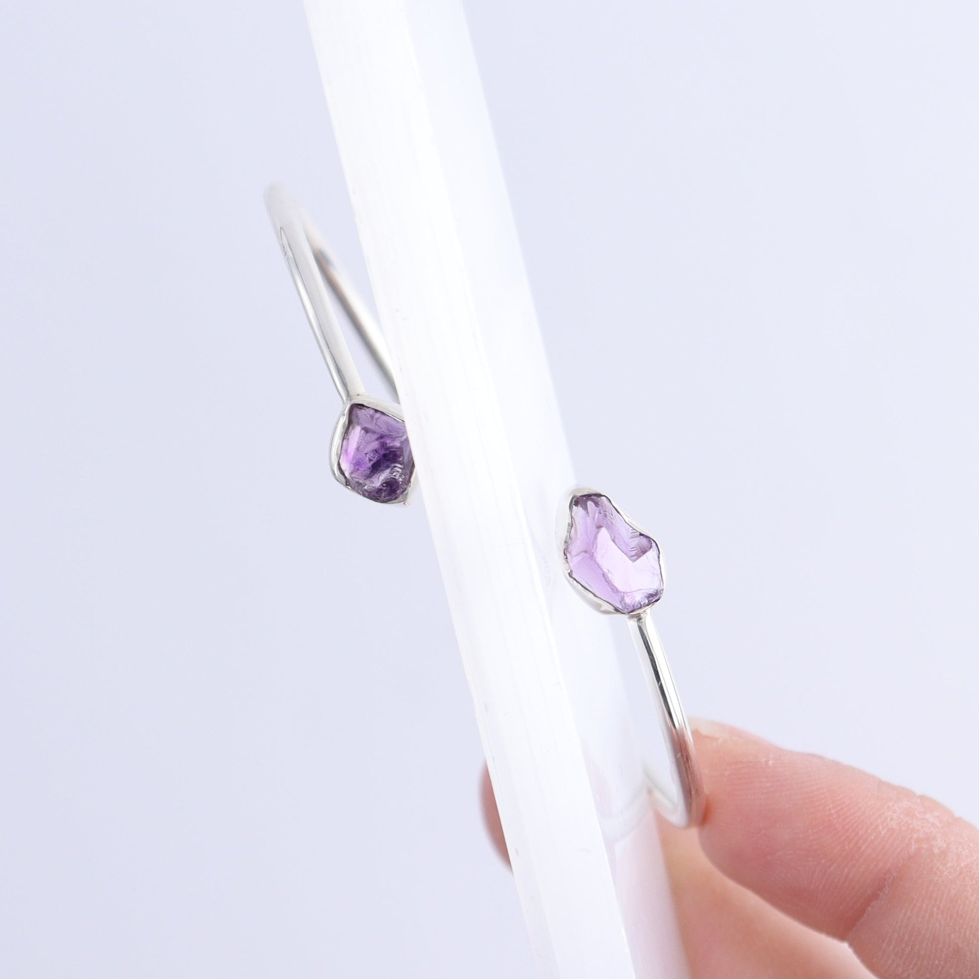 One Amethyst Sterling Silver Bracelet - Expert Wholesale and Supplier of Wholesale Crystals & Bulk Gemstones, ["Amethyst","Bracelet","bracelets"]