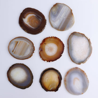 Agate Slices Set of 8 - Expert Wholesale and Supplier of Wholesale Crystals & Bulk Gemstones, ["Agate","Slices and Slabs"]