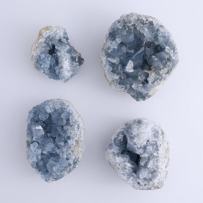 Celestite Clusters Set of 4 - Expert Wholesale and Supplier of Wholesale Crystals & Bulk Gemstones, ["Celestite","Freeform"]