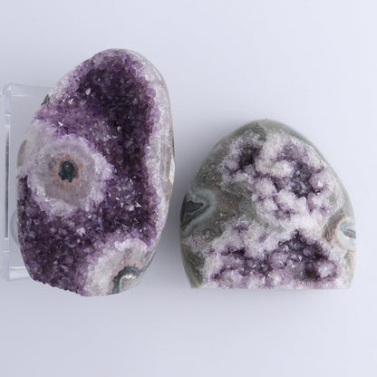 Uruguay Amethyst Set of 5 - Expert Wholesale and Supplier of Wholesale Crystals & Bulk Gemstones, ["Amethyst","Cut Base","Uruguay"]