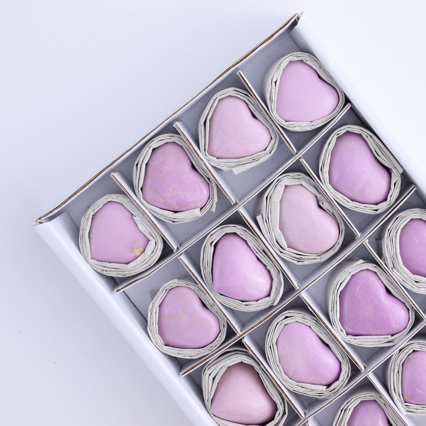 Phosphosiderite Hearts Set of 20 - Expert Wholesale and Supplier of Wholesale Crystals & Bulk Gemstones, ["Hearts","Phosphosiderite"]