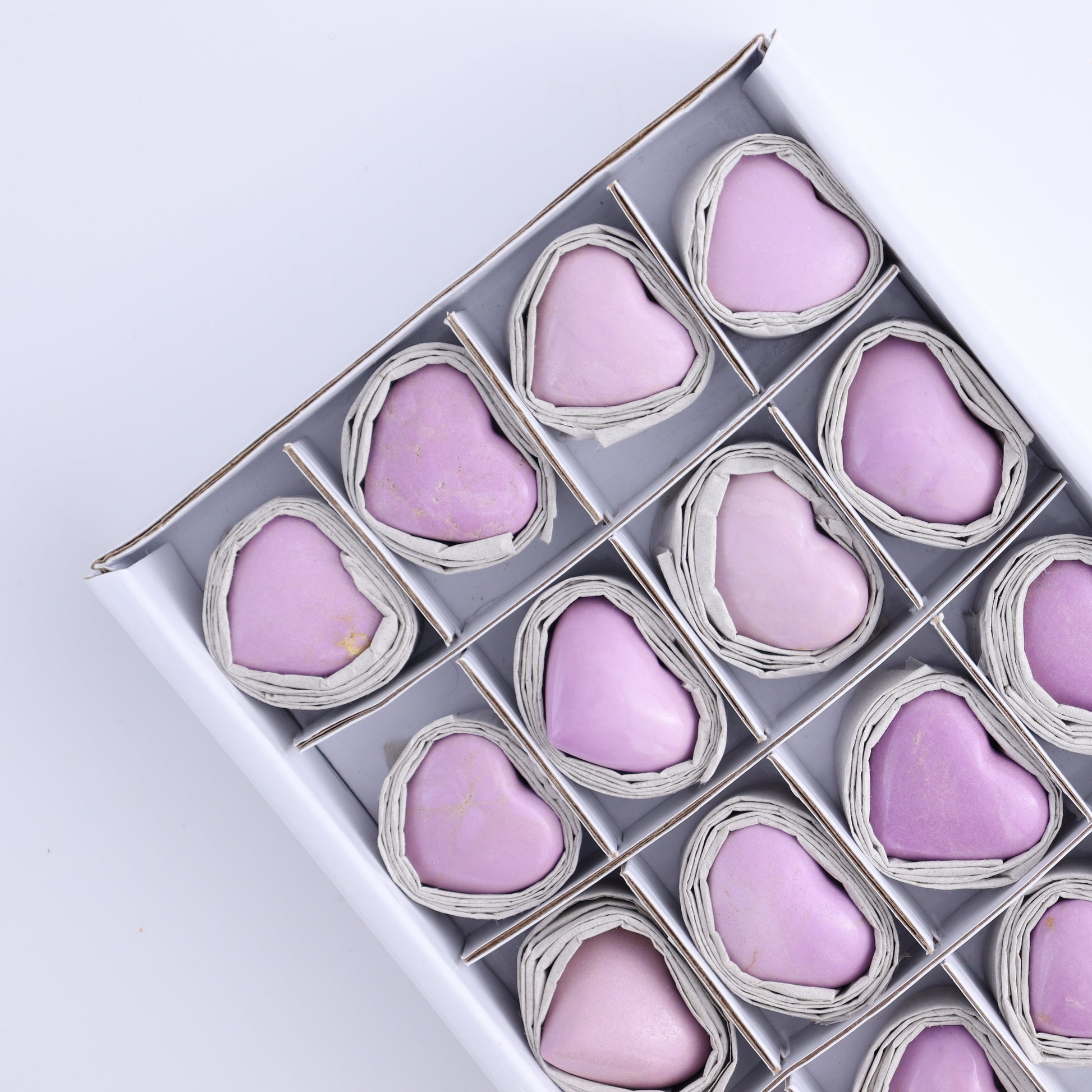 Phosphosiderite Hearts Set of 20 - Expert Wholesale and Supplier of Wholesale Crystals & Bulk Gemstones, ["Hearts","Phosphosiderite"]