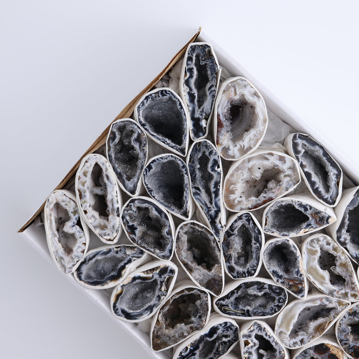 Agate Geodes Flat - wholesale crystals
