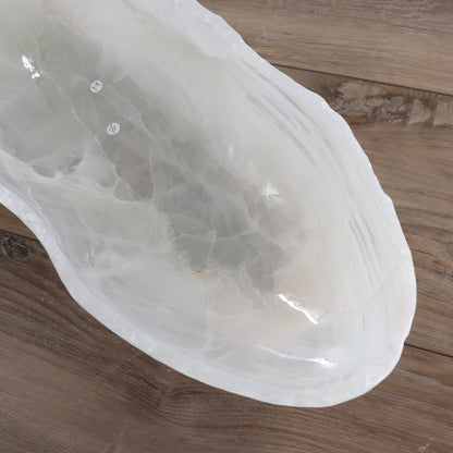Mexican Onyx/Calcite Canoe Bowl - Expert Wholesale and Supplier of Wholesale Crystals & Bulk Gemstones, ["Bowls","Calcite","canoe","Mexico","onyx"]
