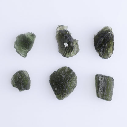 Moldavite Pieces Set of 6 - Expert Wholesale and Supplier of Wholesale Crystals & Bulk Gemstones, ["Czech Republic","Moldavite","Pieces"]