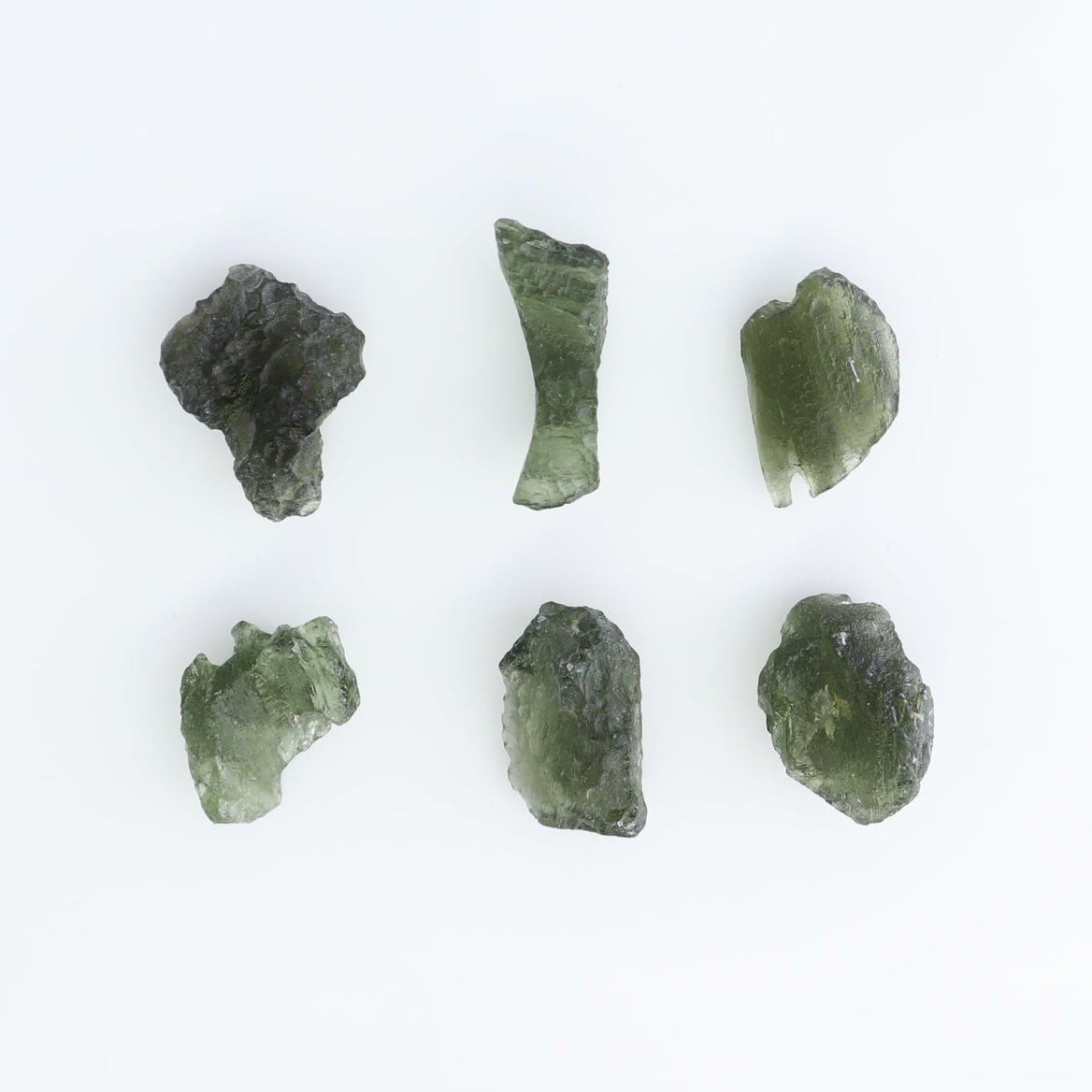 Moldavite Pieces Set of 6