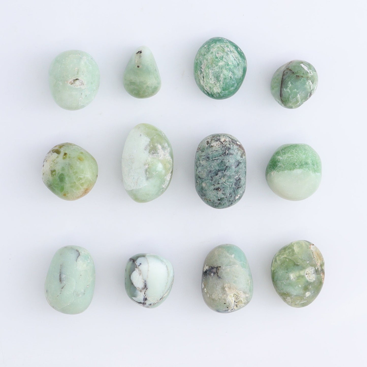 Chrysoprase Tumbles 1 kg Set - Expert Wholesale and Supplier of Wholesale Crystals & Bulk Gemstones, ["Chrysoprase","Indonesia","tumbles"]