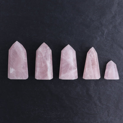 Rose Quartz Towers Set of 5