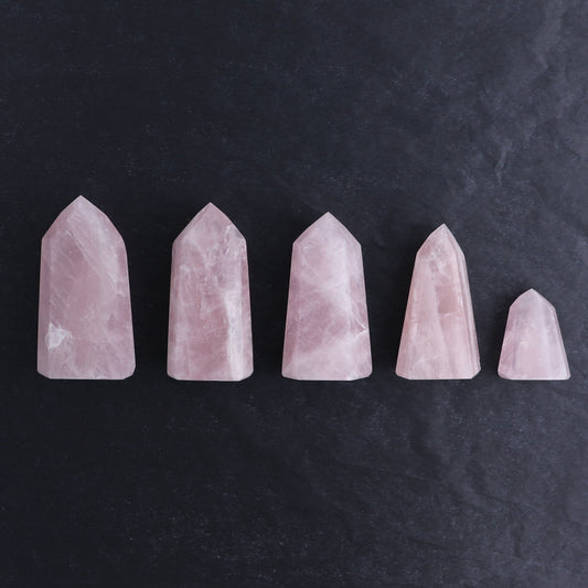 Rose Quartz Towers Set of 5