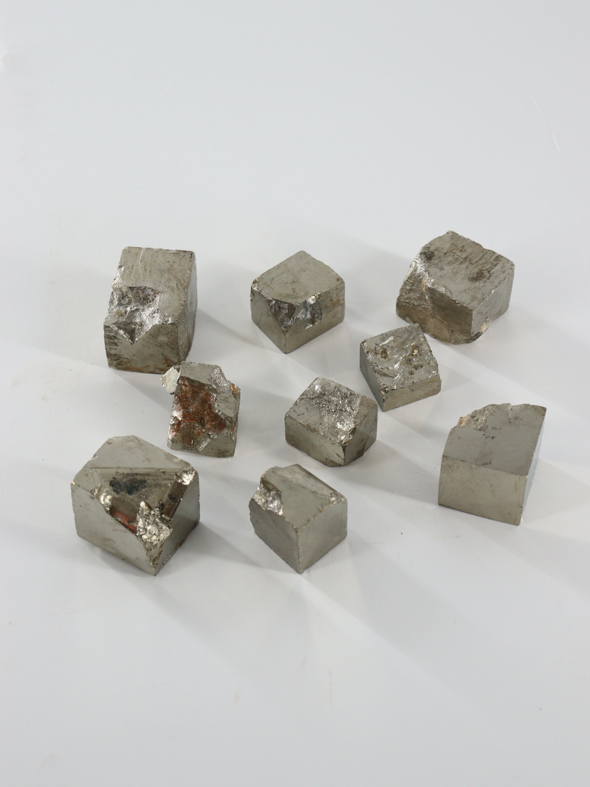 Pyrite Cubes Set of 9 - Expert Wholesale and Supplier of Wholesale Crystals & Bulk Gemstones, ["Cubes","Pyrite","Spain"]