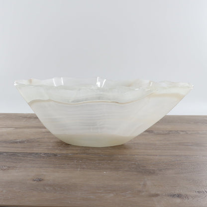 Mexican Onyx/Calcite Bowl 15"