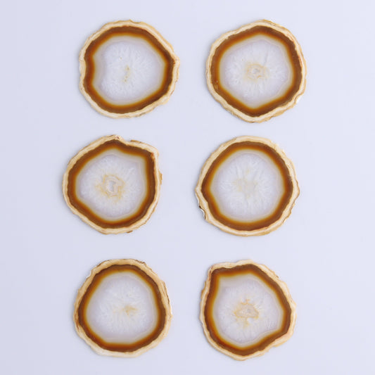 Iris Agate Slices Set of 6 - Expert Wholesale and Supplier of Wholesale Crystals & Bulk Gemstones, ["Agate","Iris Agate","Slices and Slabs"]
