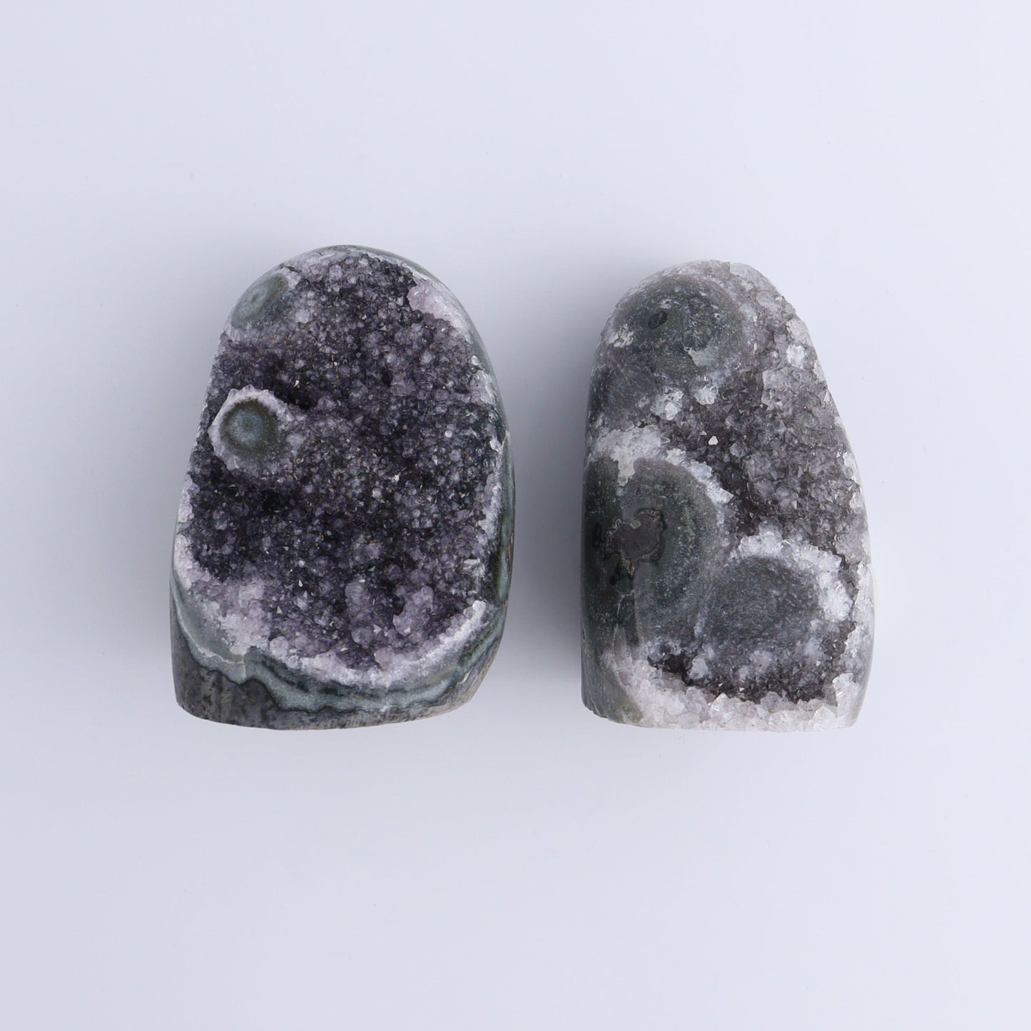 Uruguay Amethyst Set of 4 - Expert Wholesale and Supplier of Wholesale Crystals & Bulk Gemstones, ["Amethyst","Cut Base","Uruguay"]