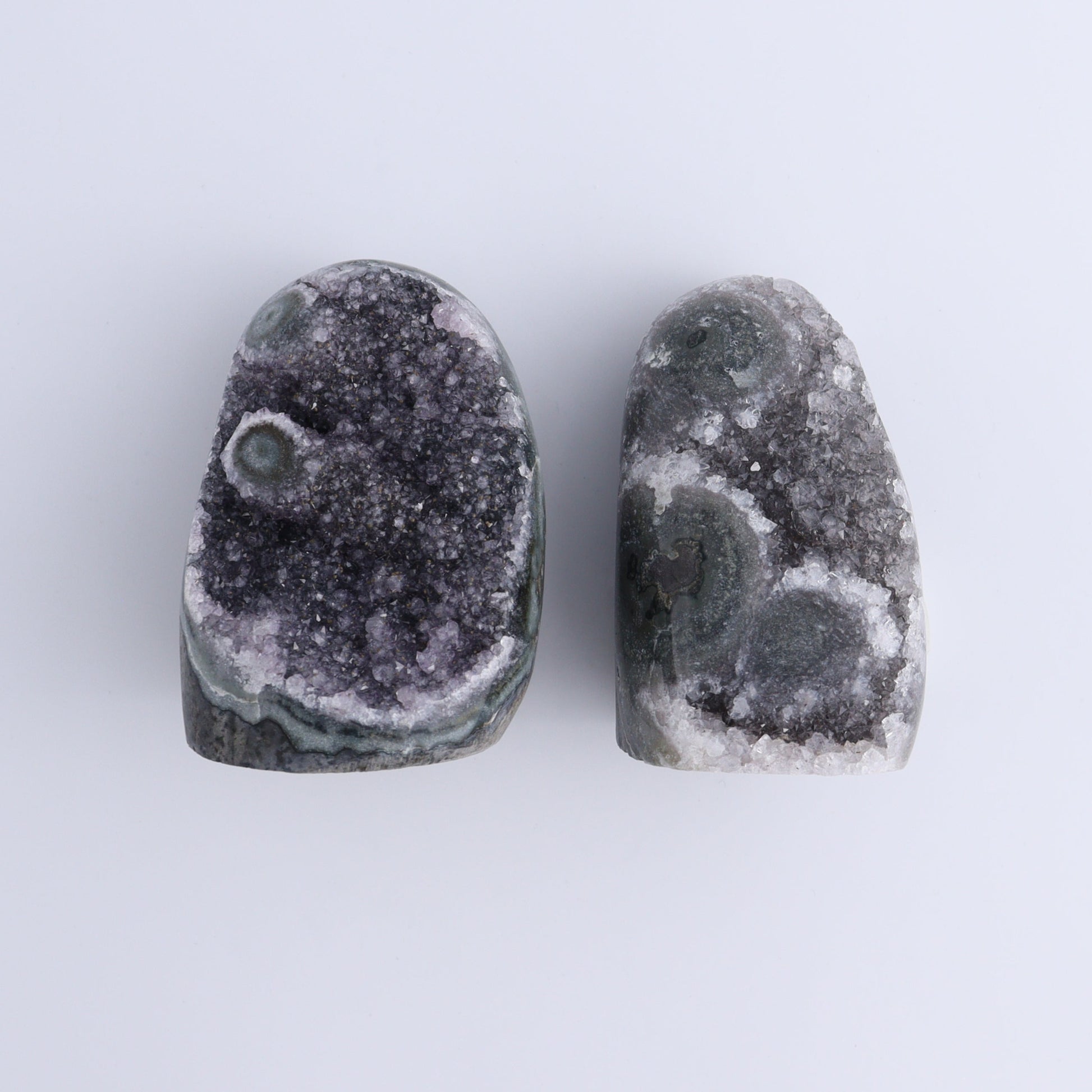 Uruguay Amethyst Set of 4 - Expert Wholesale and Supplier of Wholesale Crystals & Bulk Gemstones, ["Amethyst","Cut Base","Uruguay"]
