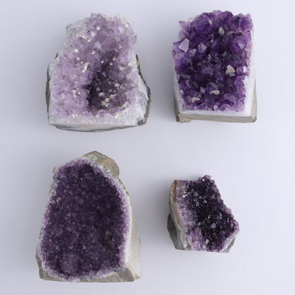 Uruguay Amethyst Cut Base Set of 4 - Expert Wholesale and Supplier of Wholesale Crystals & Bulk Gemstones, ["Amethyst","Cut Base","Uruguay"]
