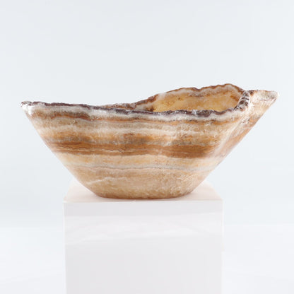Mexican Onyx/Calcite Bowl 15"