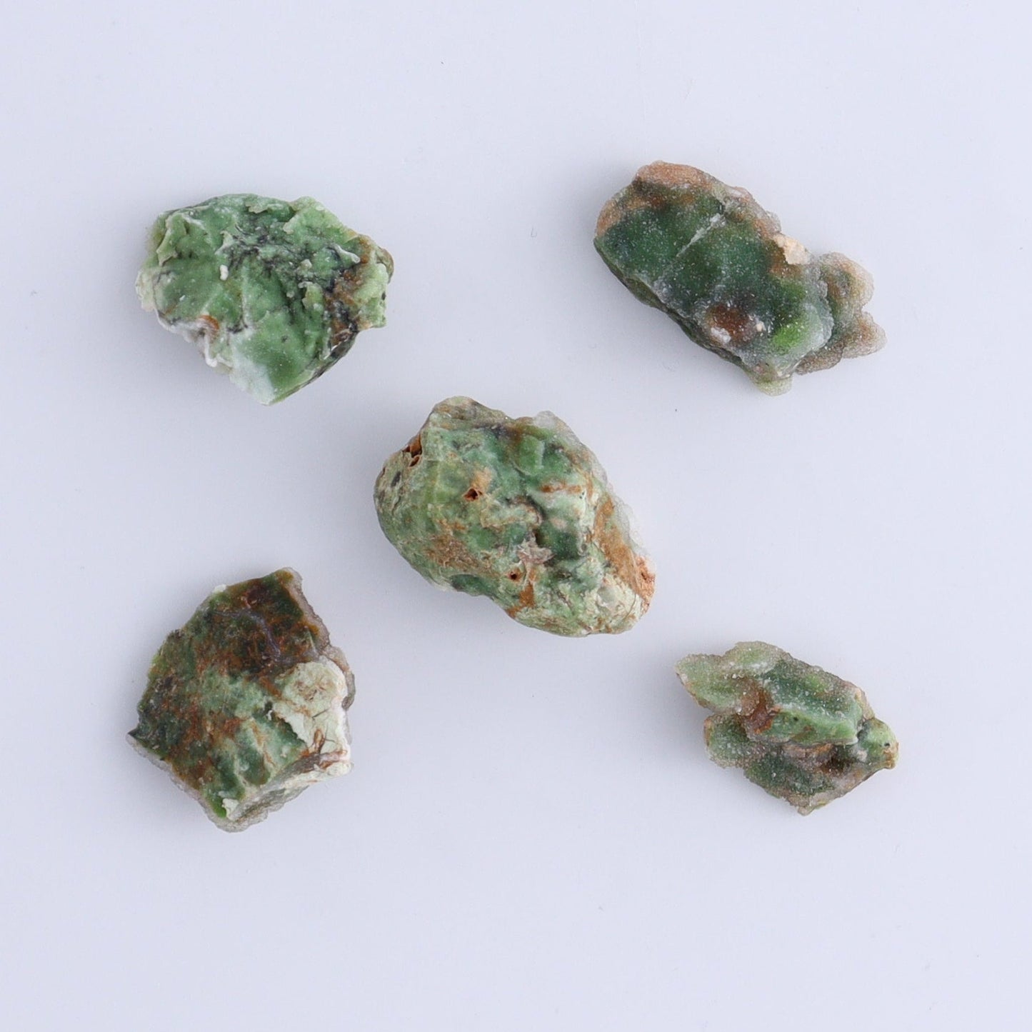 Chrome Chalcedony Flat of 56 - Expert Wholesale and Supplier of Wholesale Crystals & Bulk Gemstones, ["Chalcedony","Chrome Chalcedony"]