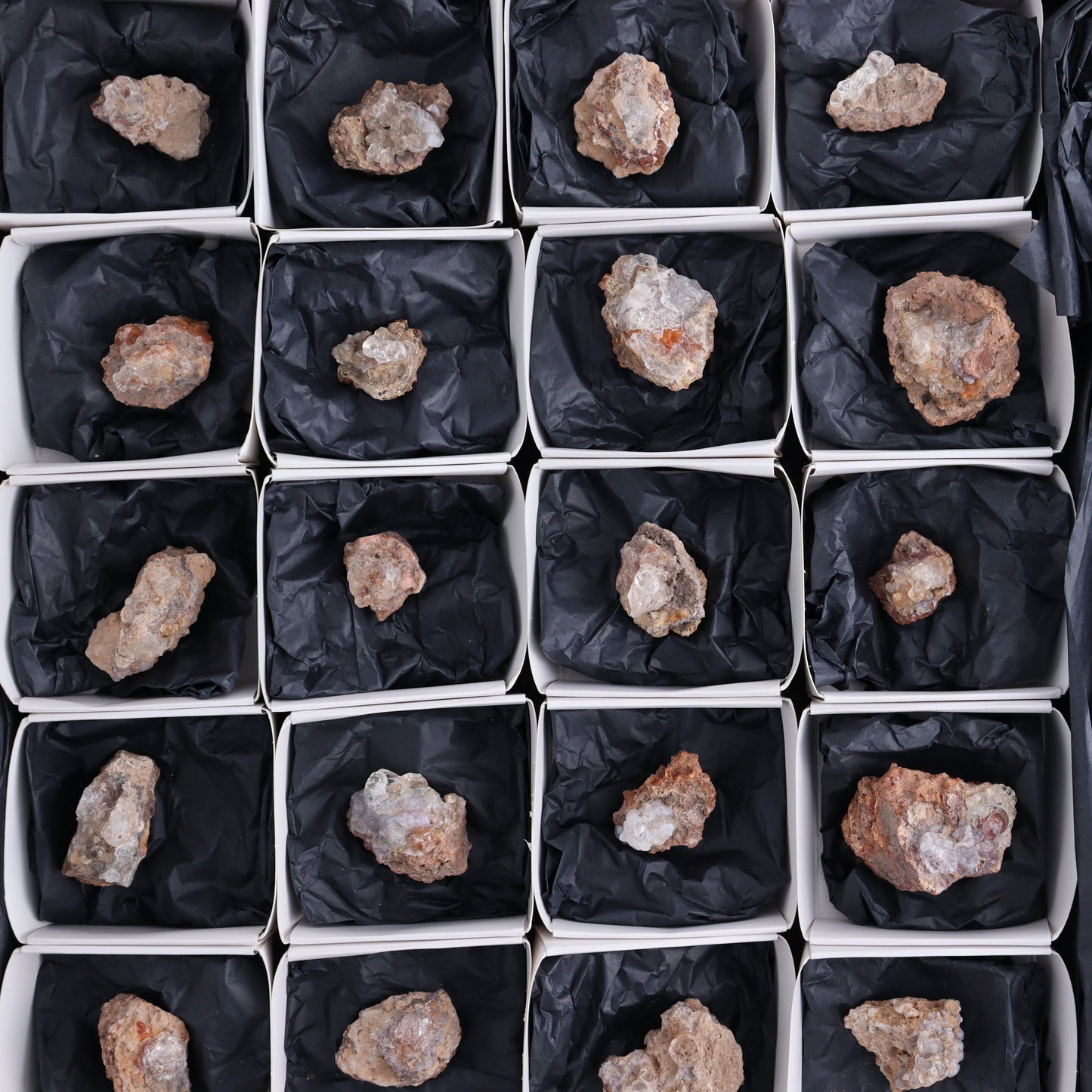 Hyalite Opal Set of 28 - Expert Wholesale and Supplier of Wholesale Crystals & Bulk Gemstones, ["close_30","Flats","Halite","Hyalite Opal","Mexico","Opal"]